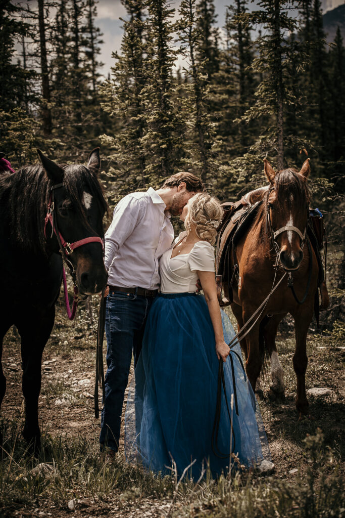 Alberta elopement with horses