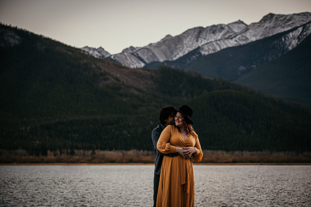 Fall outdoor engagement photoshoot in Alberta